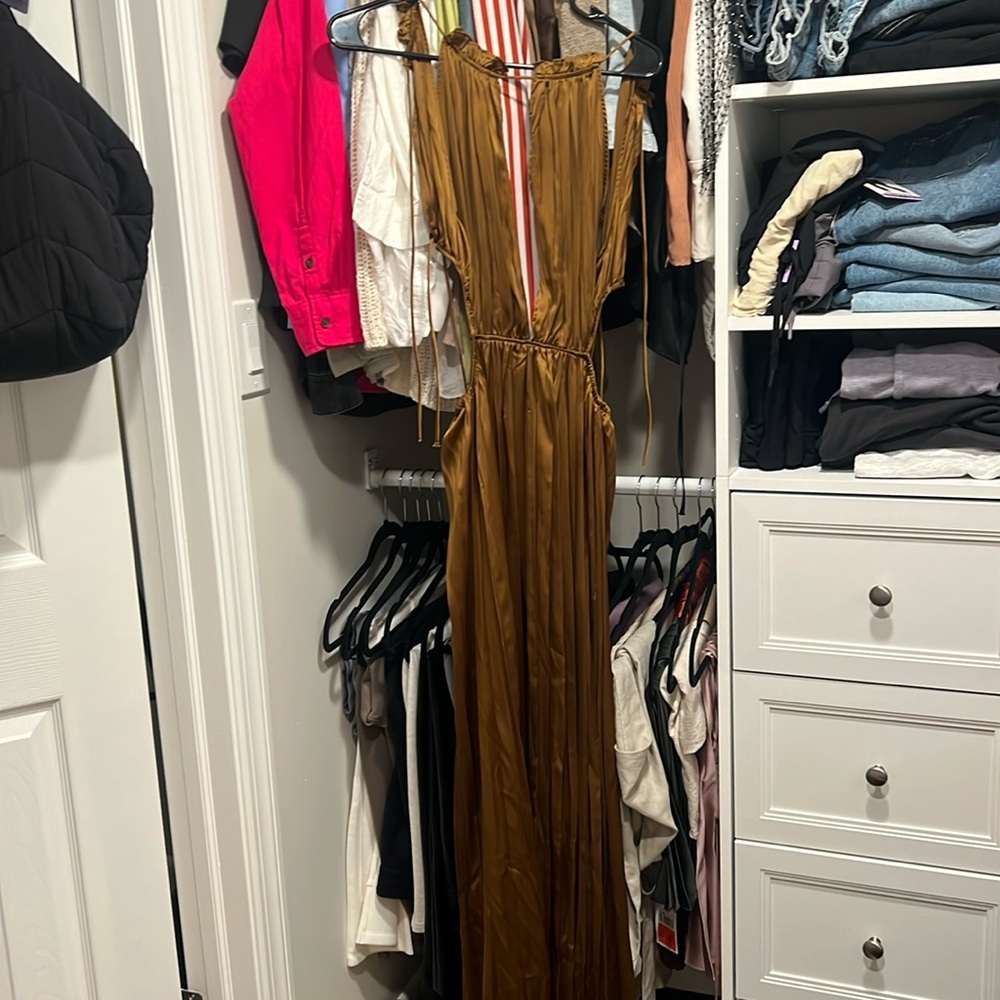 Gold dress
